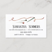 Waterverf naaimachine veranderingen op maat visitekaartje (Achterkant)