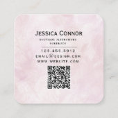 Waterverf Naald Bloemen visitekaartje (Achterkant)