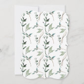 Waterverf naaldbladeren save the date (Achterkant)