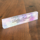 Waterverf Naambordje (Zijkant)