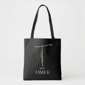 Waterverf naamletter T docent Tote Bag (Voorkant)
