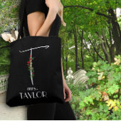 Waterverf naamletter T docent Tote Bag