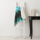 Waterverf nacht landschap Melkweg Sherpa Deken (In situ)