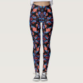 Waterverf nacht leggings (Voorkant)
