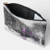 Waterverf nacht Qatar Briefkaart Etui (Open)