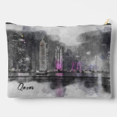 Waterverf nacht Qatar Briefkaart Etui (Achterkant)