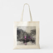 Waterverf nacht Qatar Tote Bag (Achterkant)