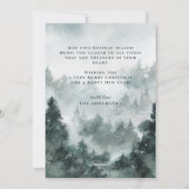 Waterverf nachtelijke hemel | Polar Beer Christmas Feestdagenkaart (Achterkant)