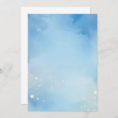 Waterverf nachtsterren achtergrond kaart (Voorkant / Achterkant)