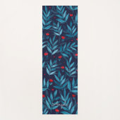  Waterverf nachttuin - turkooise Yogamat (Voorkant)