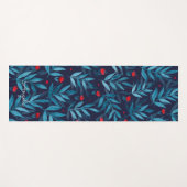  Waterverf nachttuin - turkooise Yogamat (Voorkant (horizontaal))