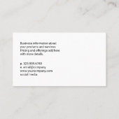 Waterverf nagellak | Gemanipuleerde handen Visitekaartje (Achterkant)