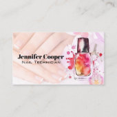 Waterverf nagellak | Gemanipuleerde handen Visitekaartje (Voorkant)