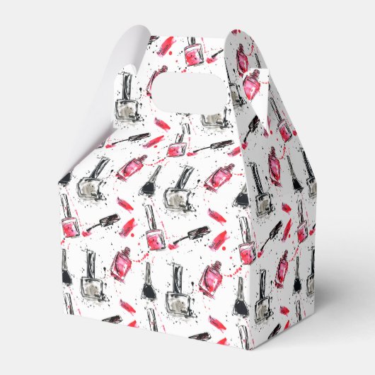 Waterverf Nail Pools Patroon Bedankdoosjes (Voorkant Zijde)