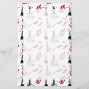Waterverf Nail Pools Patroon Briefpapier