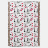 Waterverf Nail Pools Patroon Deken (Voorkant Verticaal)