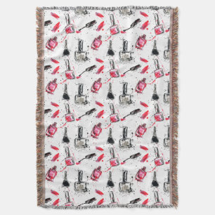 Waterverf Nail Pools Patroon Deken