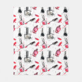 Waterverf Nail Pools Patroon Fleece Deken (Voorkant)