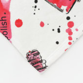 Waterverf Nail Pools Patroon Fleece Deken (Hoek)