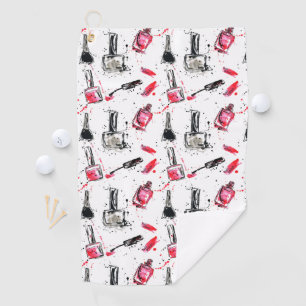 Waterverf Nail Pools Patroon Golfhanddoek