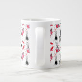 Waterverf Nail Pools Patroon Grote Koffiekop (Achterkant)