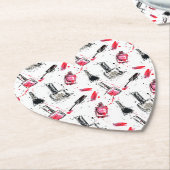 Waterverf Nail Pools Patroon Kartonnen Onderzetters (Gekanteld)