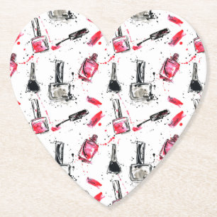 Waterverf Nail Pools Patroon Kartonnen Onderzetters