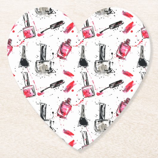 Waterverf Nail Pools Patroon Kartonnen Onderzetters (Voorkant)