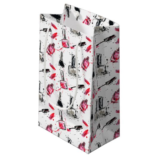 Waterverf Nail Pools Patroon Klein Cadeauzakje (Voorkant Gekanteld)