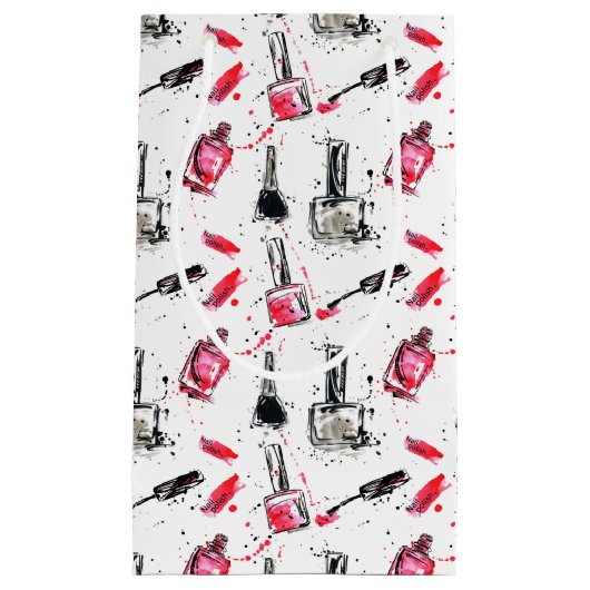 Waterverf Nail Pools Patroon Klein Cadeauzakje (Voorkant)