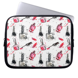 Waterverf Nail Pools Patroon Laptop Sleeve