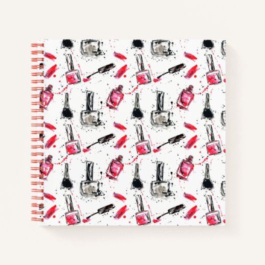 Waterverf Nail Pools Patroon Notitieboek (Voorkant)