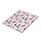 Waterverf Nail Pools Patroon Tegeltje (Zijkant)