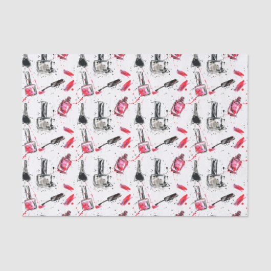 Waterverf Nail Pools Patroon Tissuepapier (Voorkant)