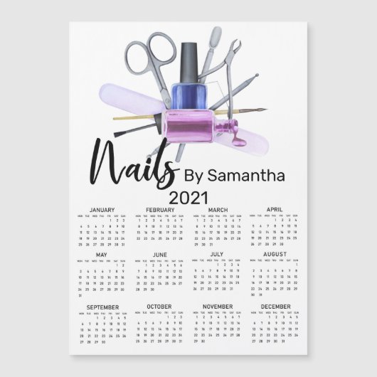 Waterverf Nail Salon Manicure Nail Pools (Voorkant)