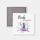 Waterverf Nail Salon Manicure Nail Pools Magneet (Voorkant / Achterkant)