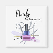 Waterverf Nail Salon Manicure Nail Pools Magneet (Voorkant)