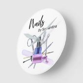 Waterverf Nail Salon Manicure Nail Pools Ronde Klok (Hoek)