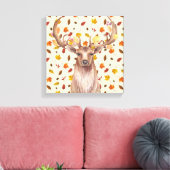 Waterverf najaar canvas afdruk (Insitu (Woonkamer))