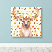 Waterverf najaar canvas afdruk (Insitu (Houten vloer))