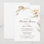 Waterverf najaar - de Uitnodiging van de Bridal va (Voorkant / Achterkant)