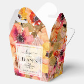 Waterverf najaar Floral Collage Bedankdoosjes (Geopend)