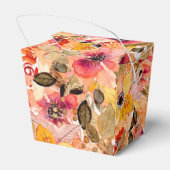 Waterverf najaar Floral Collage Bedankdoosjes (Achterkant)