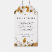 Waterverf najaar geel en wit Lijst Cadeaulabel (Voorkant)