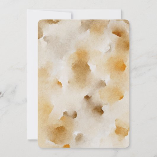 Waterverf najaar geel en wit Lijst Kaart (Achterkant)