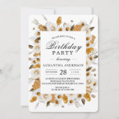 Waterverf najaar geel en wit Lijst Kaart (Voorkant)