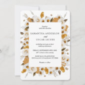 Waterverf najaar geel en wit Lijst Kaart (Voorkant)