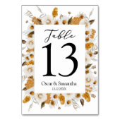 Waterverf najaar geel en wit Lijst Kaart (Achterkant)