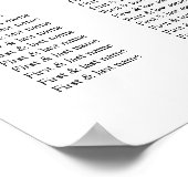 Waterverf najaar geel en wit Lijst Poster (Hoek)