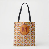 Waterverf najaar Herfst cirkels alledaagse monogra Tote Bag (Voorkant)